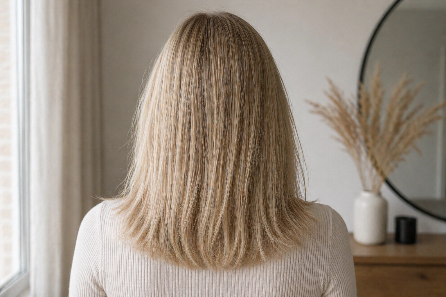 Normales Haar vorbereiten